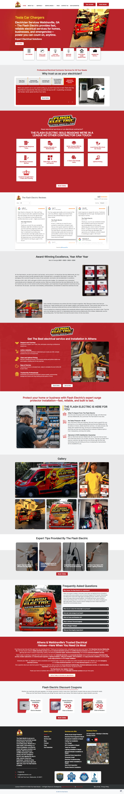The Flash Electric website