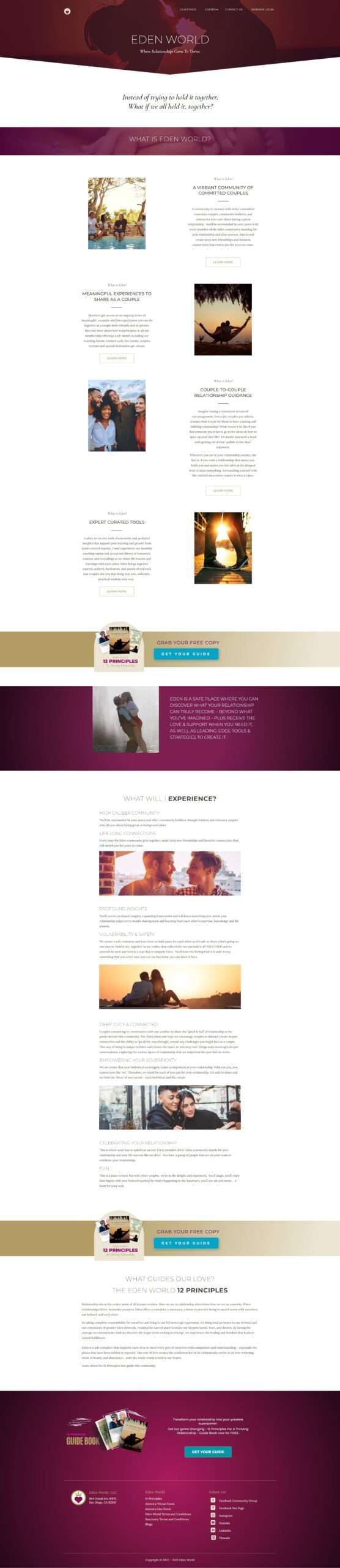 Eden World website