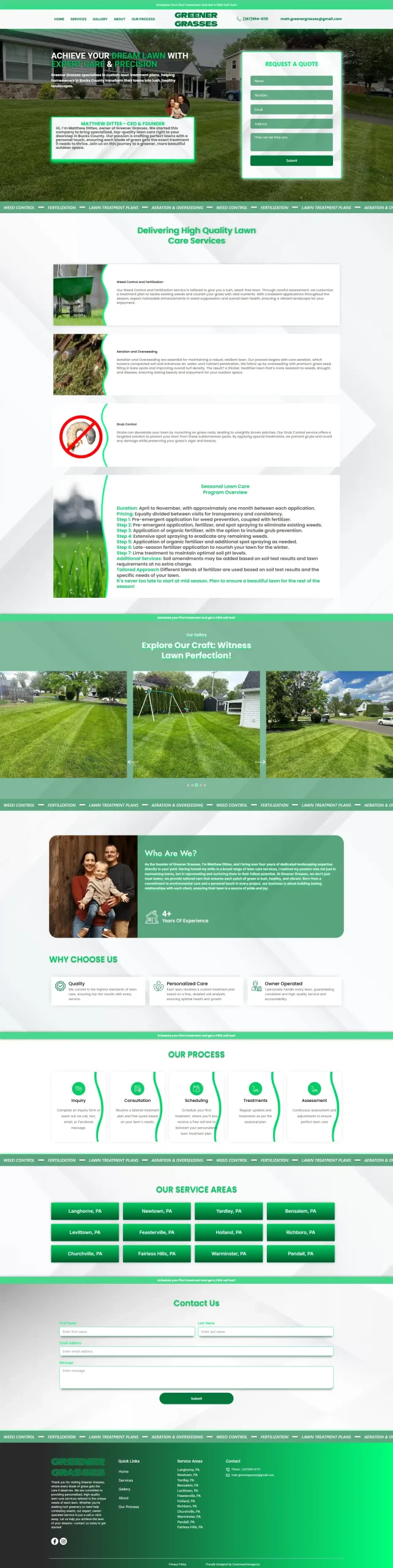 Greener Grasses website
